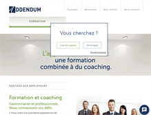 Tablet Screenshot of addendum.ca