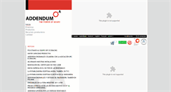 Desktop Screenshot of addendum.es