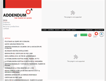 Tablet Screenshot of addendum.es